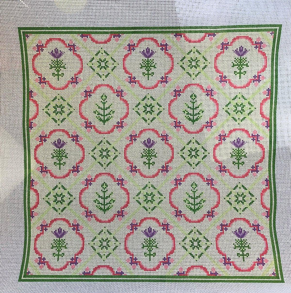 Large Floral Tile pattern