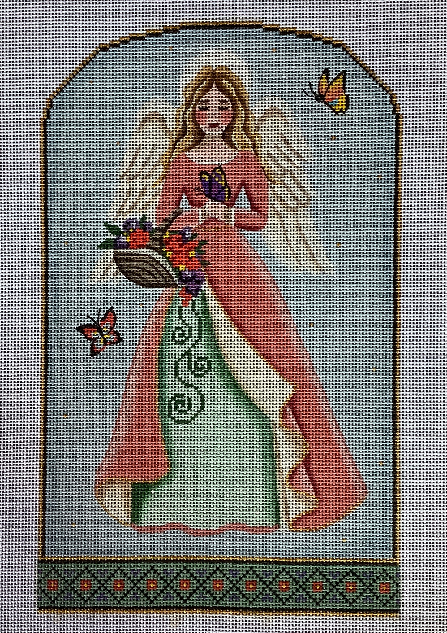 Angel with Basket of Flowers