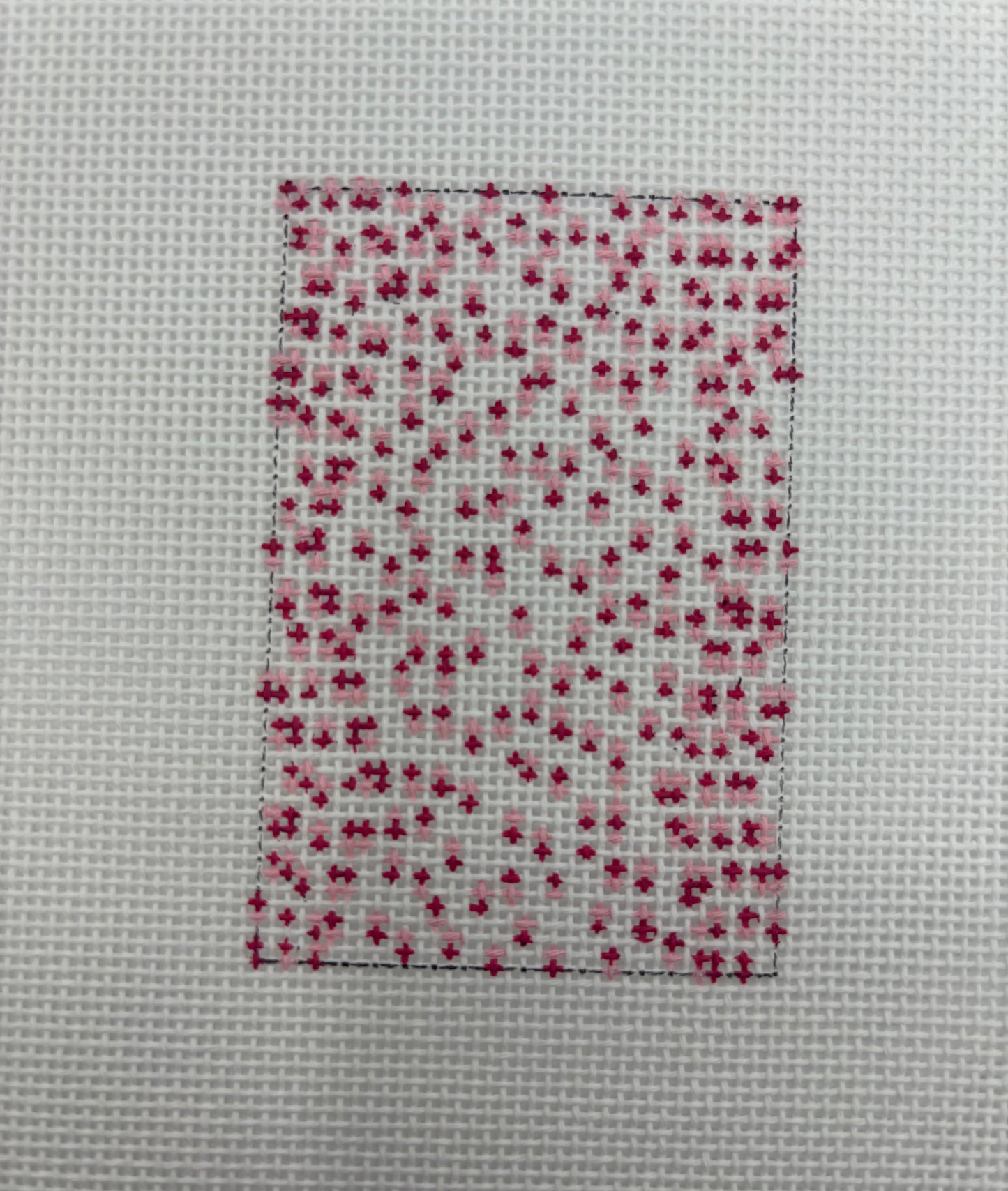 French Dots Luggage Tag Pink