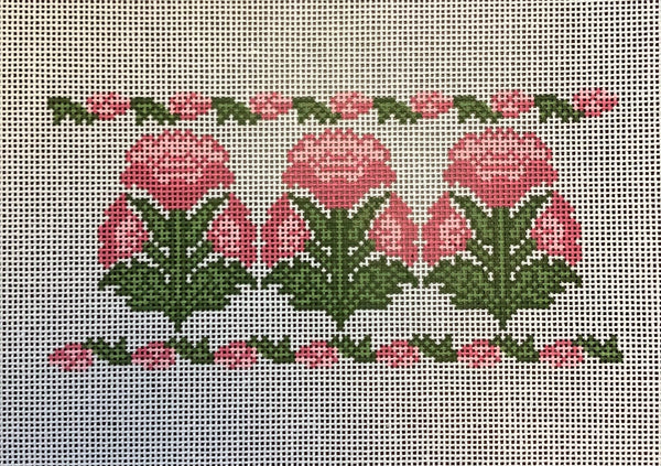 Pink Block Print Flowers Insert