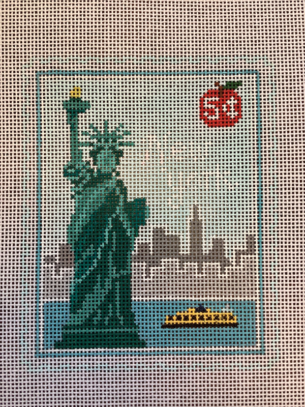 NYC Statue of Liberty Travel Stamp