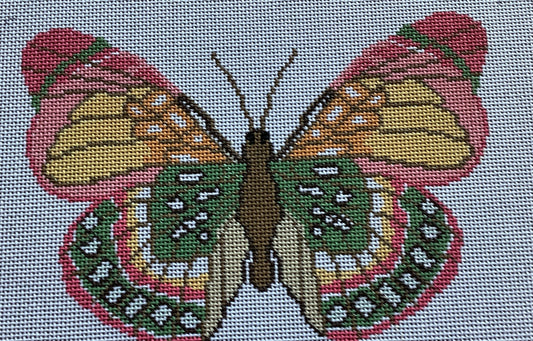 Pink and Green Butterfly LRG