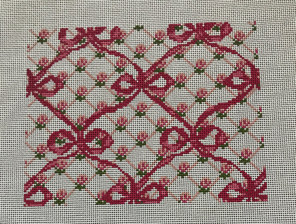 Rose Trellis-Bow Pink