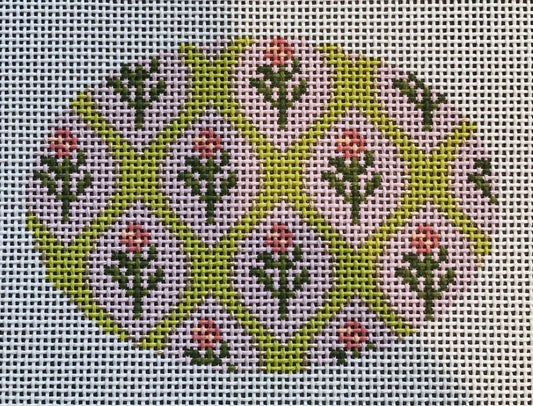 Funky Floral Oval