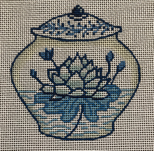 Blue White Lotus Vase