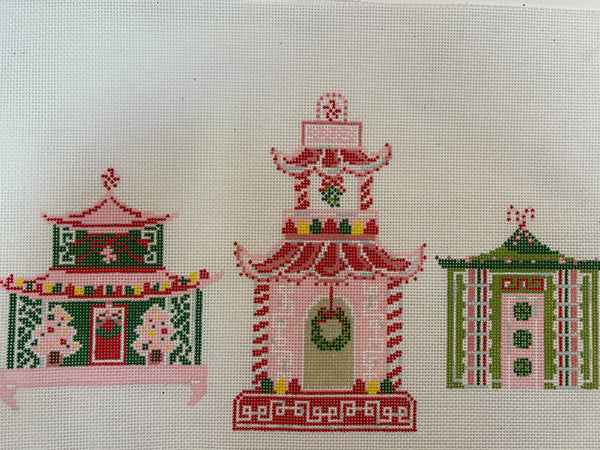 Holiday Pagoda Bolster Pillow