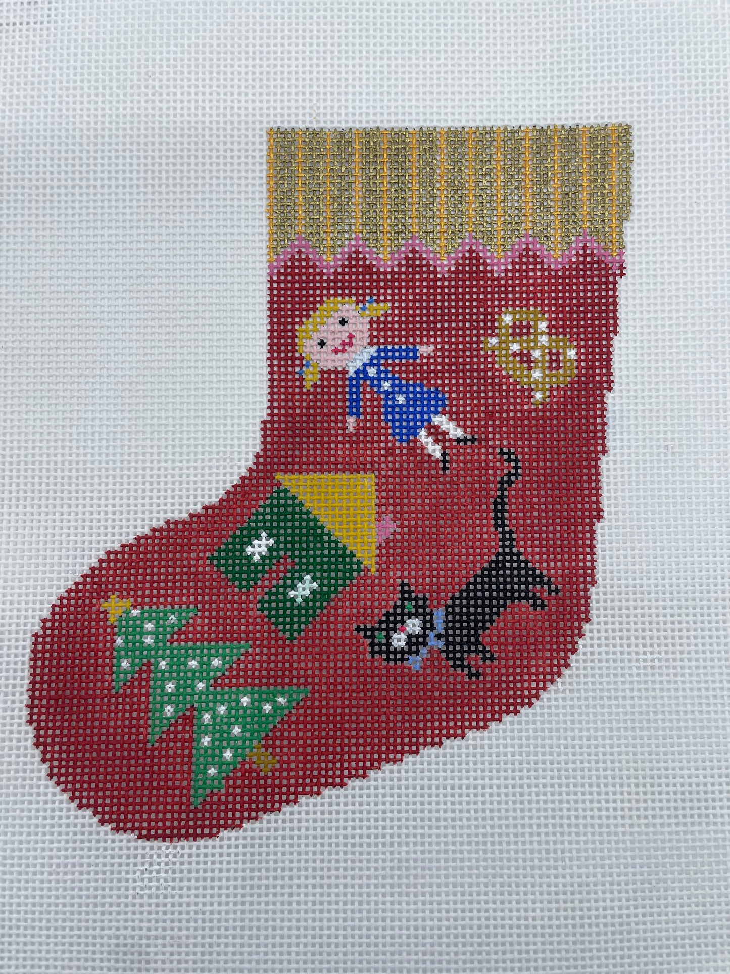 Christmas Morning Mini Sock - Red