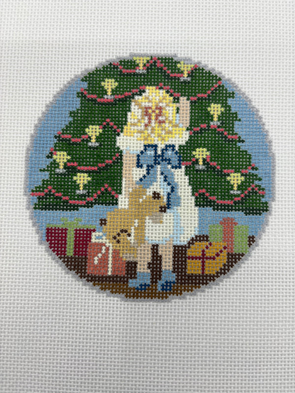 MFT - Girls in White Dresses with Blue Satin Sashes