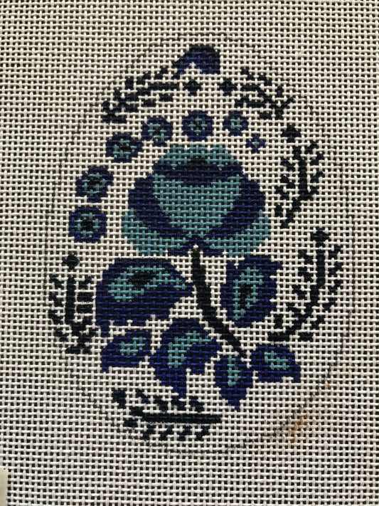 Blue Flower Egg