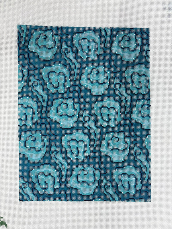 Mandarin Clouds Clutch - Teal