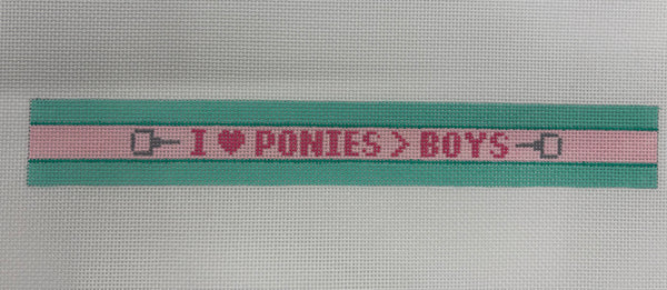 I Heart Ponies Key Fob