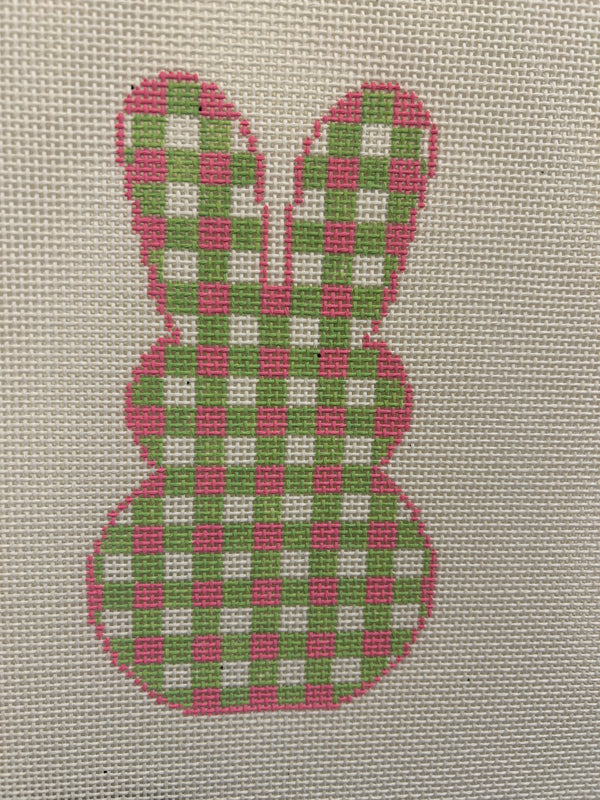Gingham Bunny Pink n Green