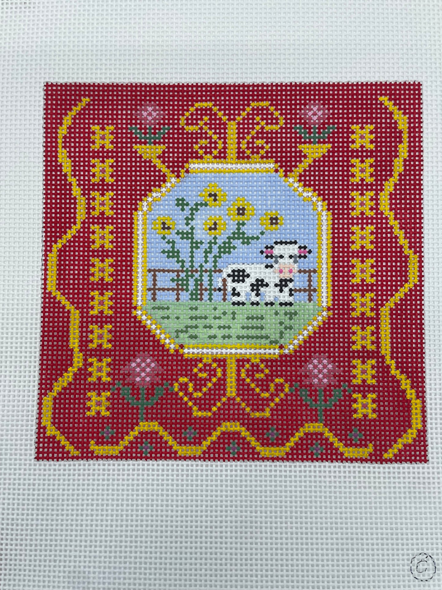 French Tile Cow