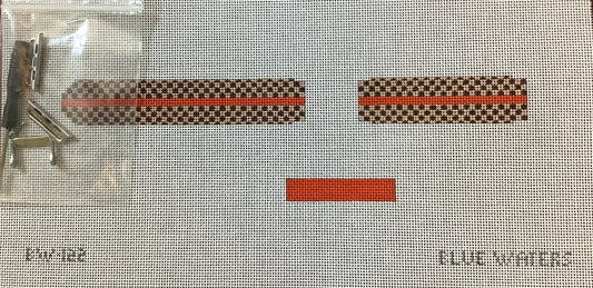Brown Check and Orange Watch Band