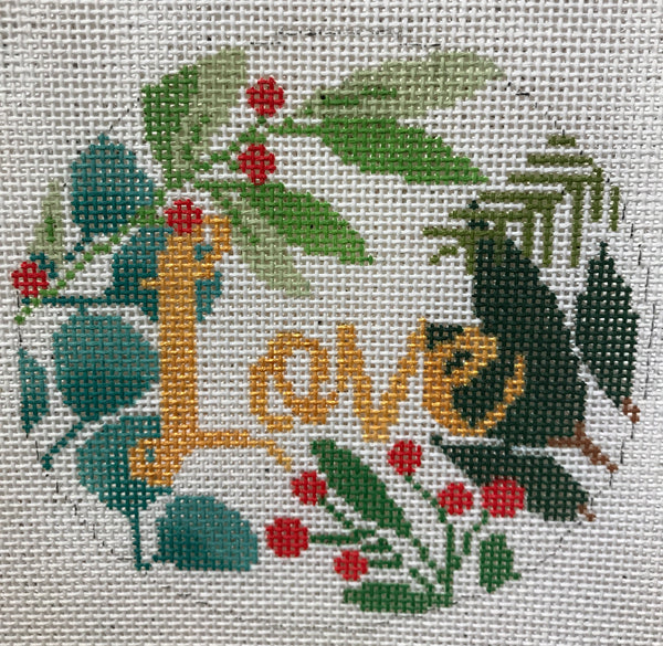Love Ornament White/Gold