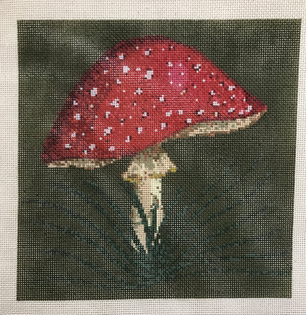 Fly Agaric on Green Canvas