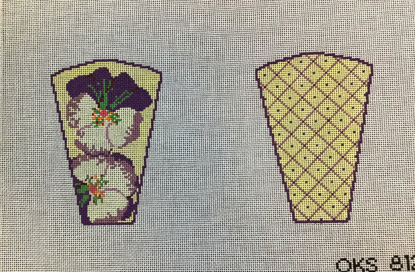 Pansy Flower Scissors Case