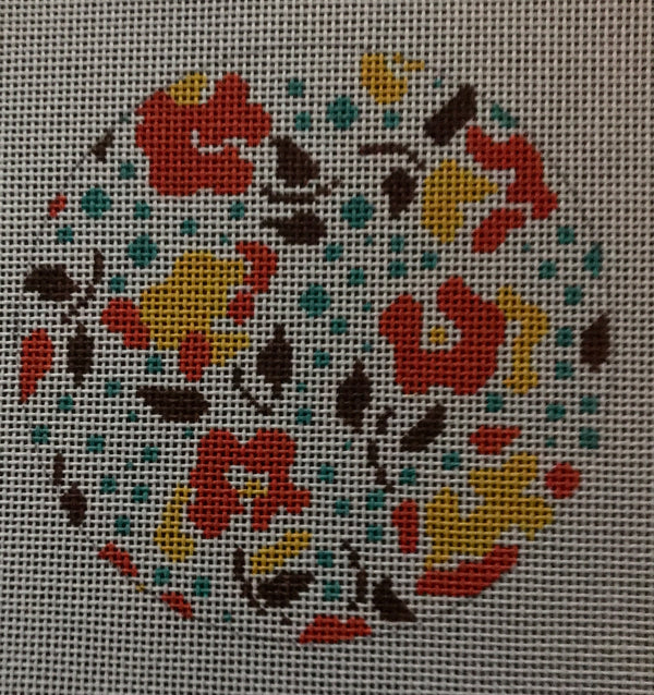 Orange Flowers with Dots