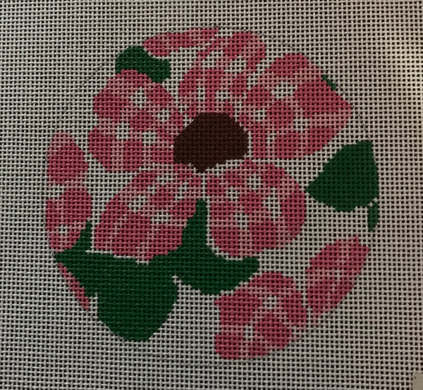 Pink Gingham Flower