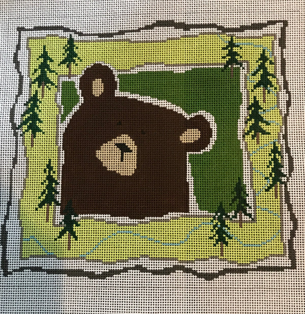 Brown Bear and Trees