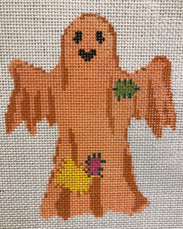 Orange Groovy Ghost Canvas