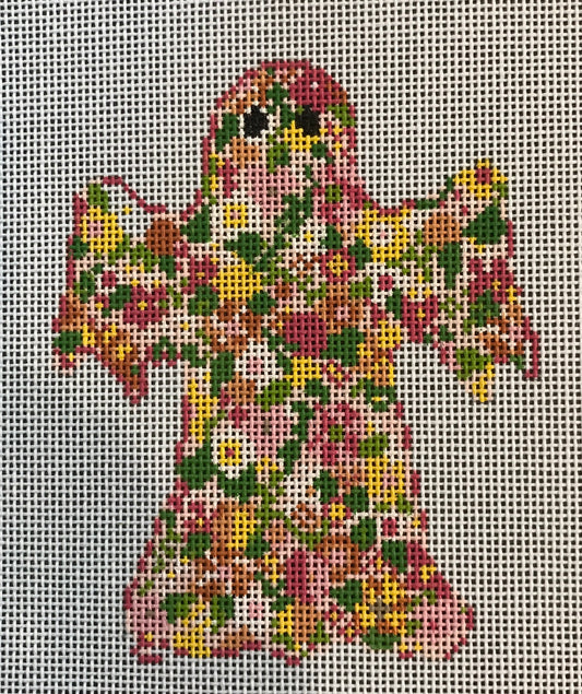 Groovy Ghost Floral Canvas