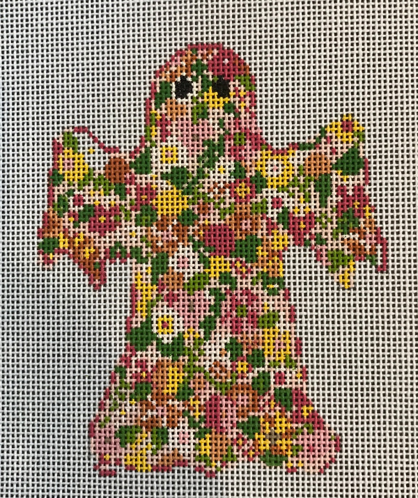 Groovy Ghost Floral Canvas