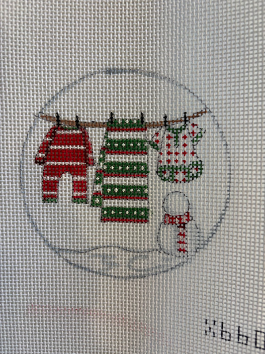 Xmas Jammies Clothesline