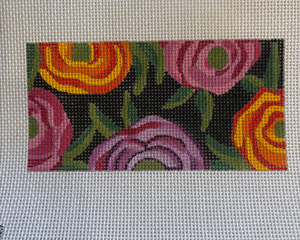 Floral - Black Clutch/Insert