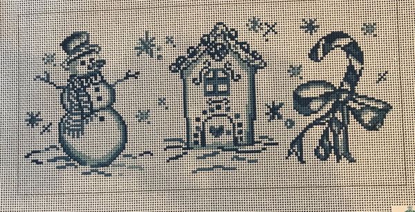 Blue Trio Bolster Pillow