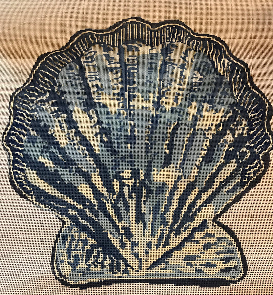 Scallop Canvas Blue
