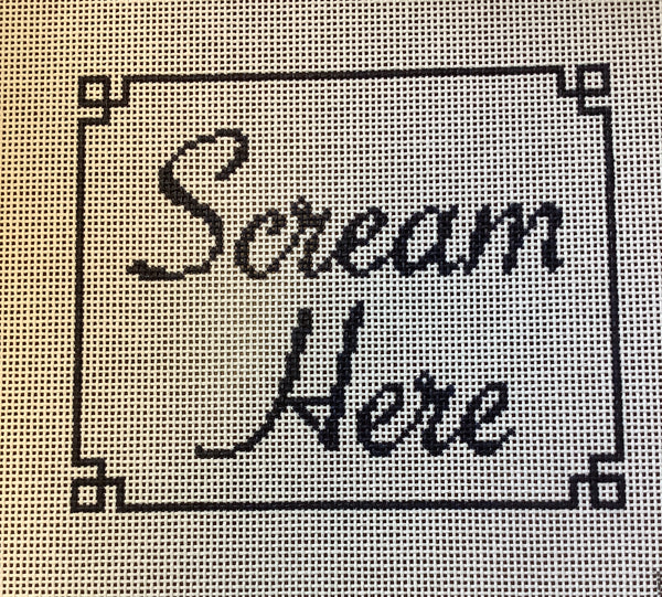 Scream Here Pillow