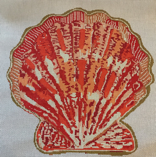 Scallop Canvas Orange