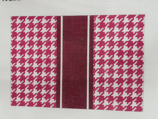 Houndstooth Clutch Pink