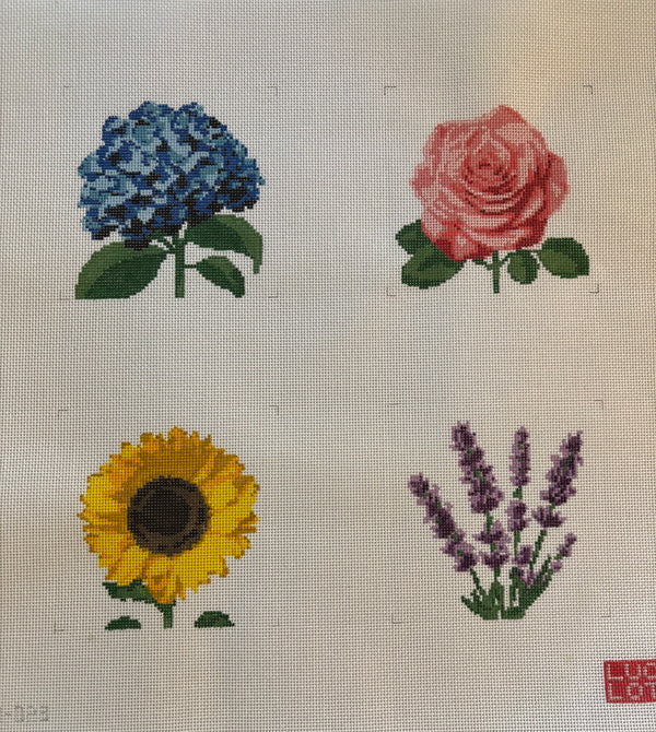 Summer Flowers Coaster Set