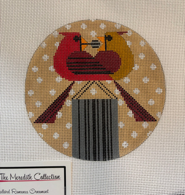 Red Bird Romance Ornament