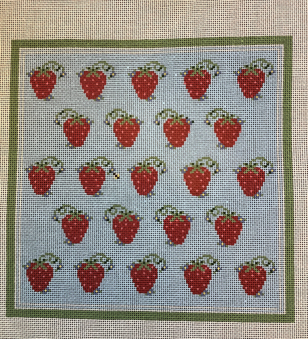 Strawberries and Bee Pillow