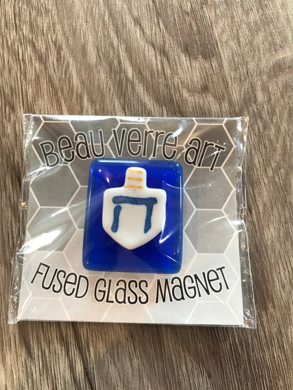 Dreidel Fused Glass Needleminder