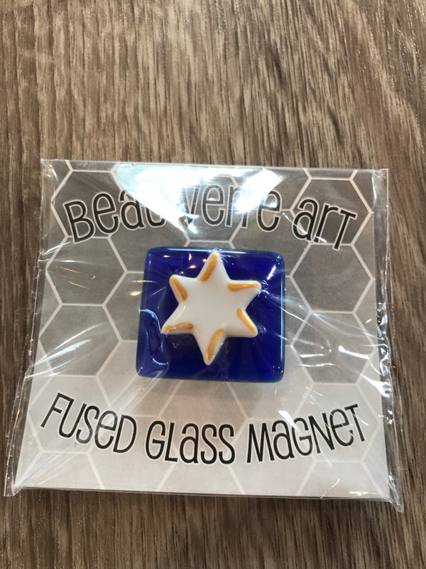 Star of David Fused Glass Needleminder