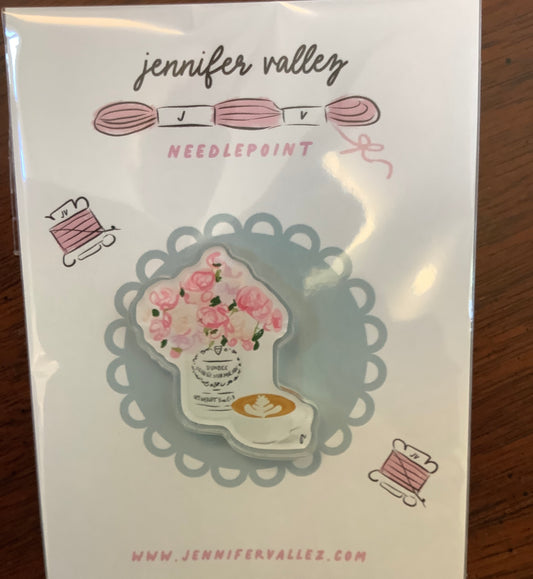 Peonies & Coffee Needleminder