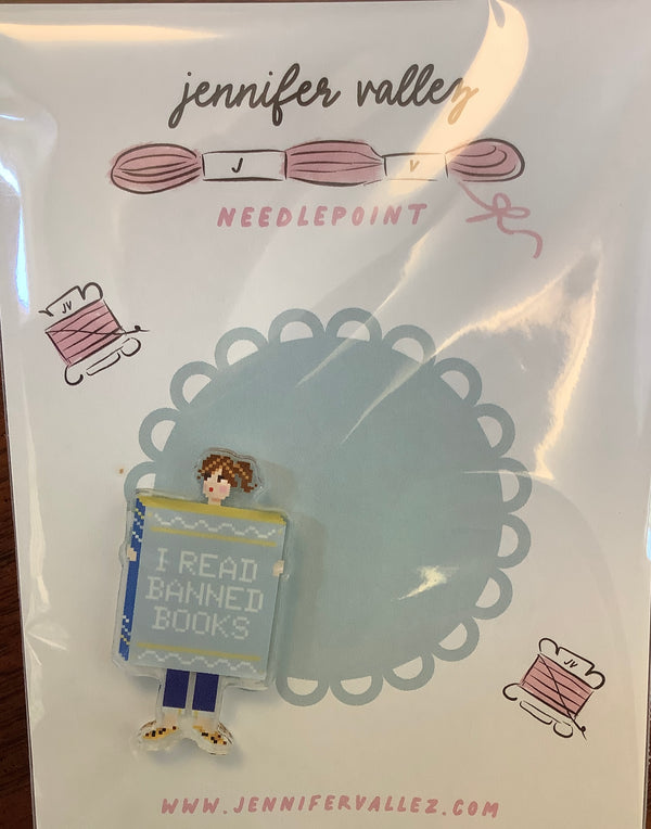 I Read Banned Books Needleminder
