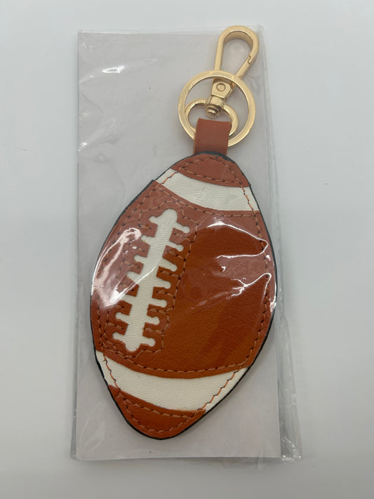 Football Key Chain w/ 1.5 Inch Inset Opening