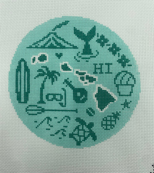 Hawaii Icons Round