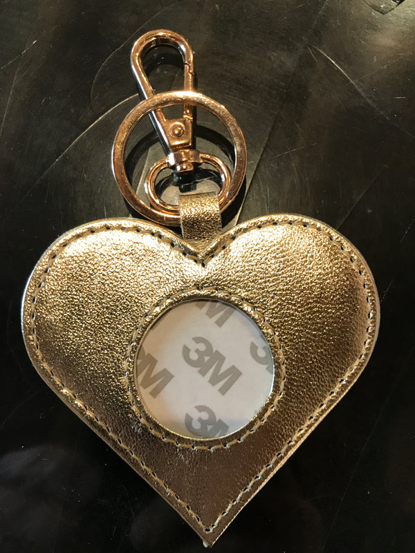 Heart Metallic Key Fob