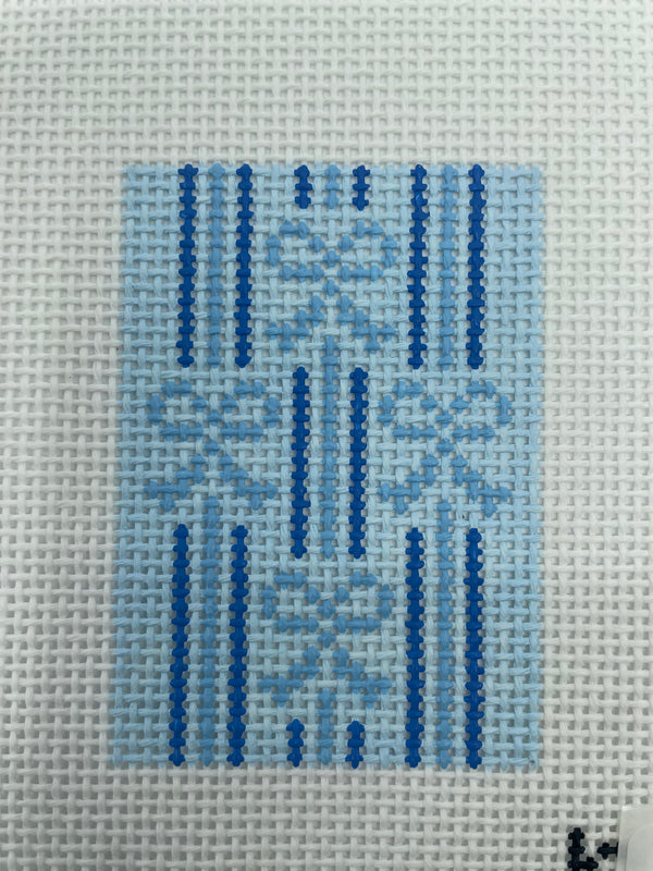 Striped Bow Insert - Blue