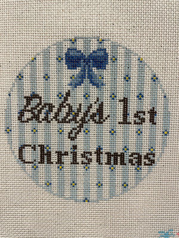 Baby's First Christmas Blue