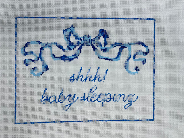 Shh! Baby Sleeping Blue