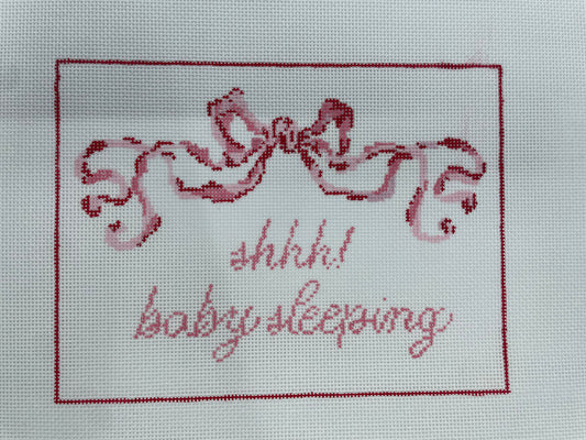 Shh! Baby Sleeping Pink