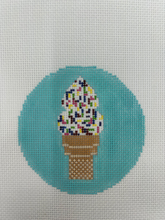 Confetti Sprinkles Ice Cream Cone