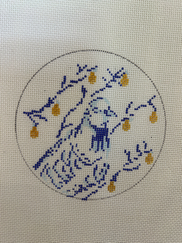 Partridge in Pear Tree - Blue & White Series